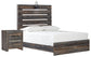 Drystan  Panel Bed With Nightstand