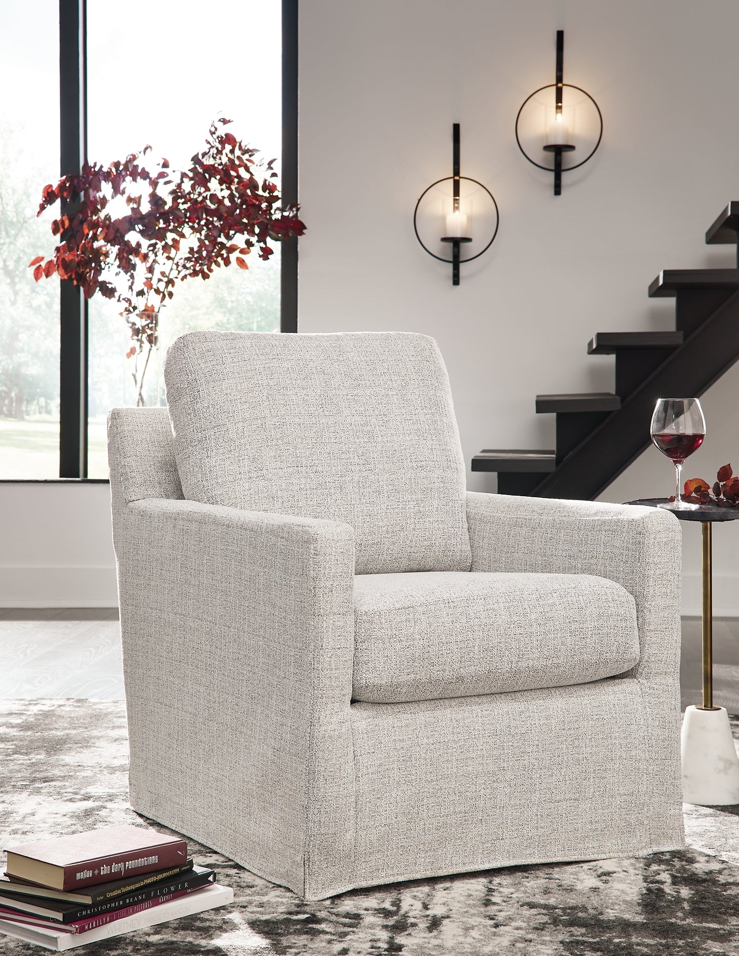 Nenana Next-Gen Nuvella Swivel Glider Accent Chair