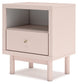 Wistenpine Twin Upholstered Panel Bed with Nightstand