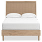 Cielden Full Panel Bed with Mirrored Dresser, Chest and 2 Nightstands