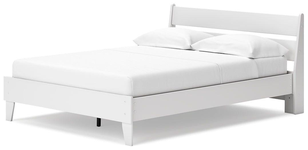 Socalle Queen Panel Platform Bed with Dresser and Nightstand