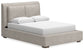 Cabalynn Queen Upholstered Bed with Chest and 2 Nightstands