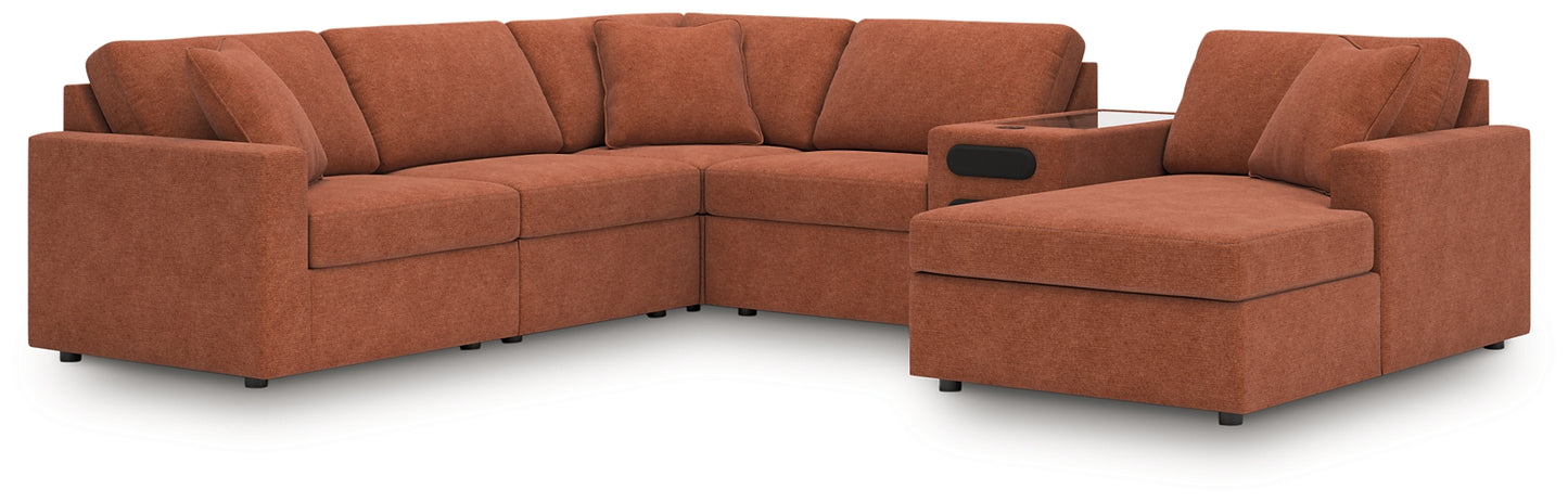 Modmax 6-Piece Sectional with Audio System and Chaise