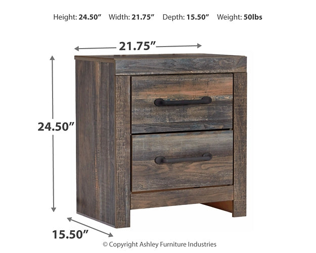 Drystan King Panel Bookcase Bed with Mirrored Dresser, Chest and 2 Nightstands