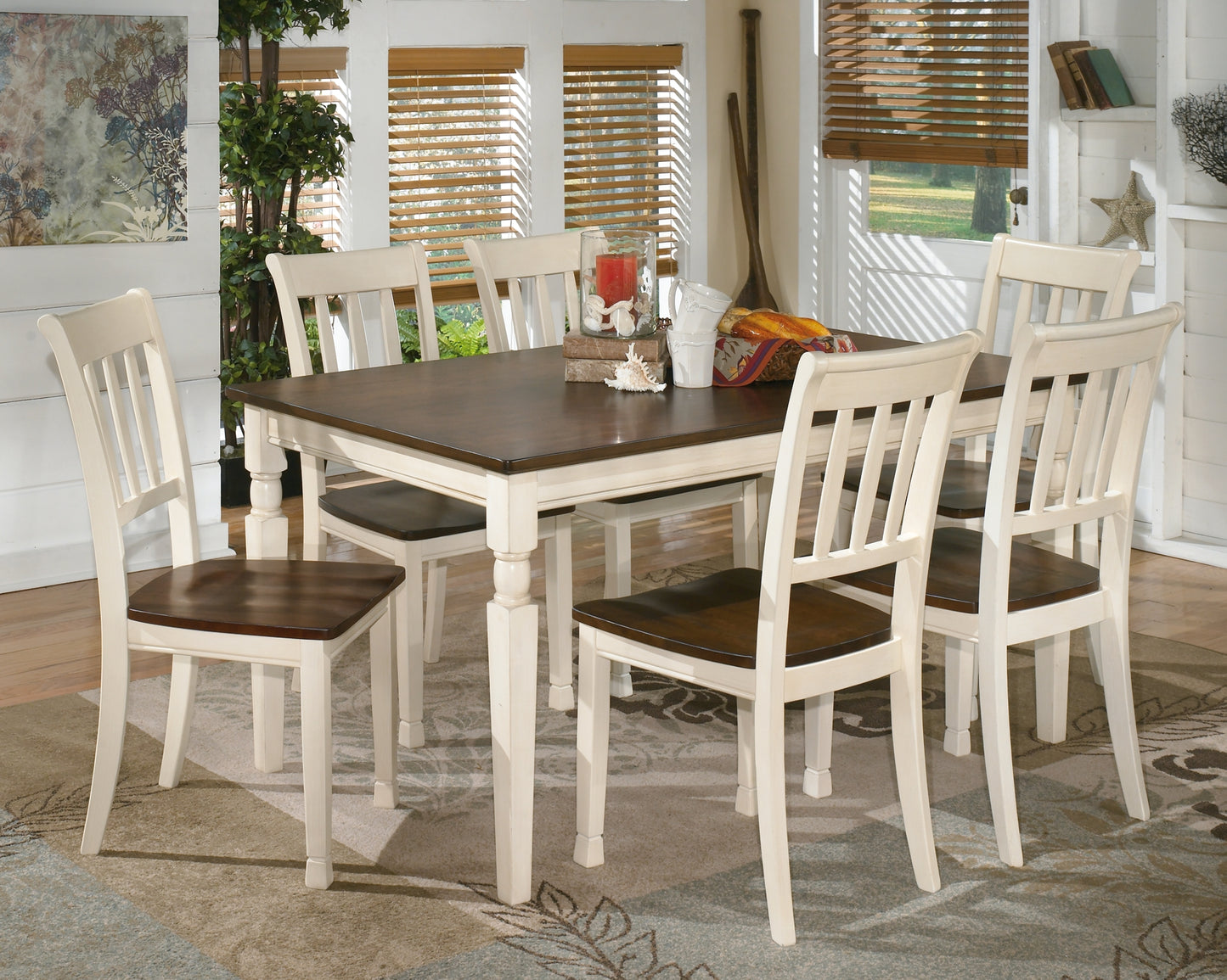 Whitesburg Dining Table and 6 Chairs