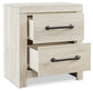 Cambeck Queen Panel Bed with 2 Storage Drawers with Mirrored Dresser and Nightstand